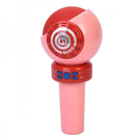 Детский микрофон BabyToys 8027-1B со светом и музыкой, 20см