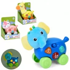 Музыкальная игрушка животное на колесах с музыкой и светом