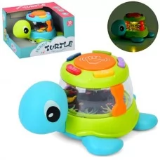 Музыкальная черепаха BabyToys 65180 с барабаном, светом и музыкой Музыкальная черепаха BabyToys 65180 с барабаном, светом и музыкой