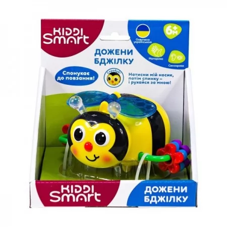 Музыкальная игрушка Kiddi Smart Догони пчелку со светом и звуком на укр. языке 557822-43 Музыкальная игрушка Kiddi Smart Догони пчелку со светом и звуком на укр. языке 557822-43