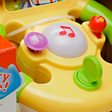 Музыкальная игрушка Kiddi Smart Умный руль на присоске со светом на украинском 