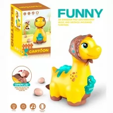 Динозавр игрушка BabyToys M11-B с музыкой и светом