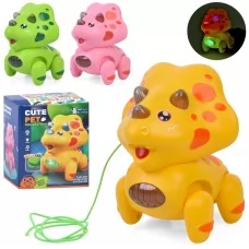 Динозавр игрушка BabyToys QB-28Y ходящий со светом и музыкой