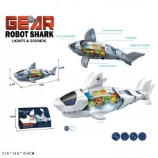 Игрушка акула BabyToys S-2A с музыкой и светом, ездит