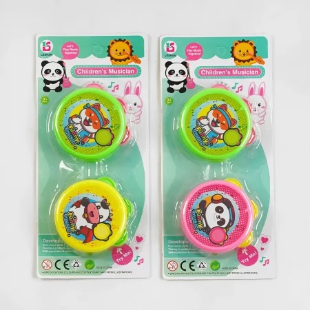 Бубни дитячі BabyToys A 05-7 пластикові 2 штуки