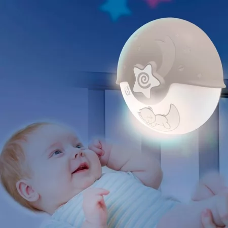 Нічник-проектор Infantino Спокійні сни сірий 004909I