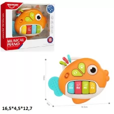 Орган HE0568 рибка з прорізувачем батар.муз.світ.кор.19*5*16,5 