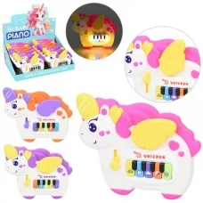 Детское пианино BabyToys 189-3A2 единорог со светом и музыкой
