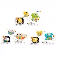 Детское пианино BabyToys 503-18-19-20 динозавр со звуками и светом