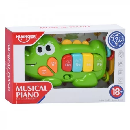 Дитяче піаніно BabyToys HE0567 з музикою та світлом Дитяче піаніно BabyToys HE0567 з музикою та світлом
