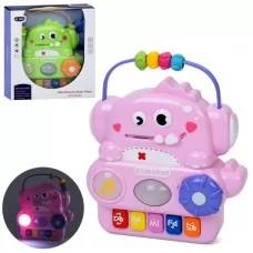 Дитячий піаніно BabyToys QX-9309 динозавр з музикою та світлом