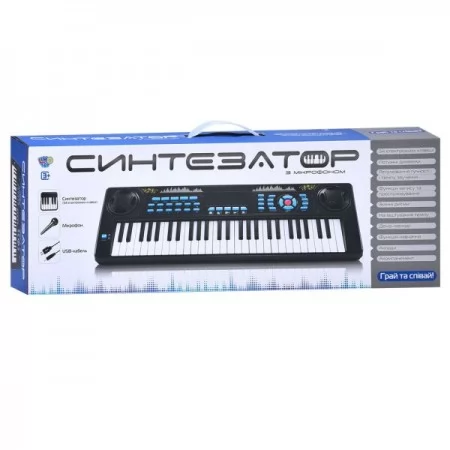 Синтезатор M 5499 70 см, 54 клавіші,мікрофон,запис,МР3,USBшнур/на батарейках, в коробці Синтезатор M 5499 70 см, 54 клавіші,мікрофон,запис,МР3,USBшнур/на батарейках, в коробці