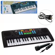 Детский синтезатор BabyToys MQ-3768D 37 клавиш с микрофоном Детский синтезатор BabyToys MQ-3768D 37 клавиш с микрофоном