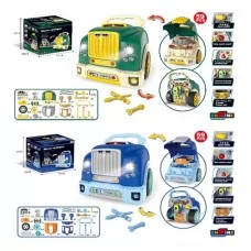 Автотренажер BabyToys D001-3-4 со звуком и светом, 59 деталей