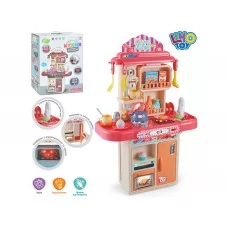 Детская игрушечная кухня Маленької господині 46-20-70 см Limo Toy 16854D 28 предметов