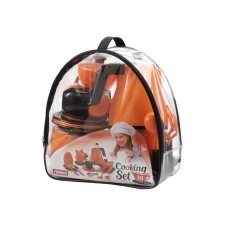 Набір посуду ігровий Cooking set, 26 см, у сумці, 39 предметів, Юніка 71504