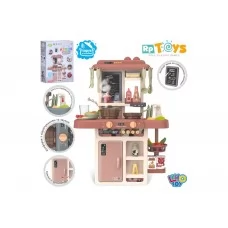 Игровая кухня Limo Toy 889-222 с паром, светом и звуком, 63 см, 42 предмета