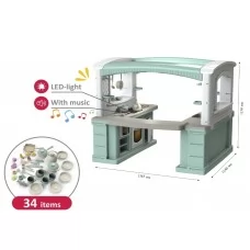 Детская игрушечная кухня BIG TM Doloni Toys 01480-21 Бирюзовый