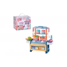 Игровой набор кухня компактная, мойка механическая, звук, свет 899-1 Игровой набор кухня компактная, мойка механическая, звук, свет 899-1