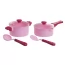 Дитячий іграшковий набір посуду рожевий Cooking Set 9 предметів Юніка 71726