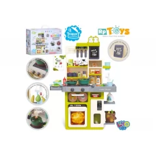 Кухня WD-825B, с мойкой и плитой, звук, посуда, продукты, эффект пара, 63 предмета, Limo Toy Кухня WD-825B, с мойкой и плитой, звук, посуда, продукты, эффект пара, 63 предмета, Limo Toy