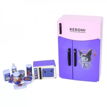 Фігурки для гри KEROMI-2025-01 KR, набір 3шт 7см, холодильник 13-19,5-7см, мікрохвильова піч, продукти, картки, 39-26-12см Фігурки для гри KEROMI-2025-01 KR, набір 3шт 7см, холодильник 13-19,5-7см, мікрохвильова піч, продукти, картки, 39-26-12см
