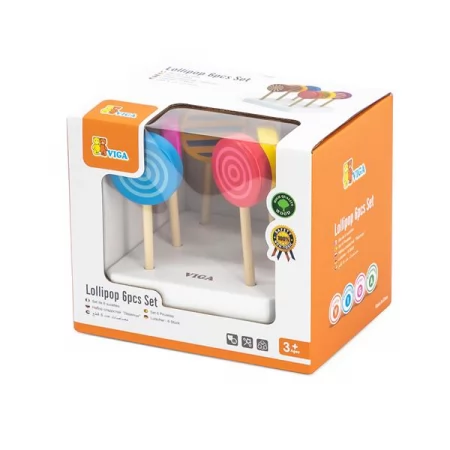 Игрушечные продукты Viga Toys Леденцы из дерева 6 шт.