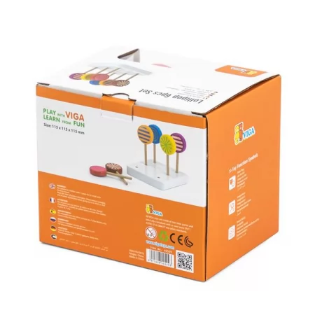 Игрушечные продукты Viga Toys Леденцы из дерева 6 шт.