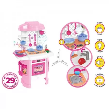 Игрушка "Кухня ТехноК", арт.6696 - размеры 81 х 51 х 30см,
- вес 3140 г