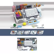 Касовий апарат LS 820 A 76 H 29 елементів, калькулятор, сканер для товарів, мікрофон для оголошень, ваги, муляжі продуктів, гроші, банківська картка, в коробці Касовий апарат LS 820 A 76 H 29 елементів, калькулятор, сканер для товарів, мікрофон для оголошень, ваги, муляжі продуктів, гроші, банківська картка, в коробці