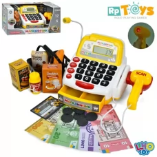 Кассовий аппарат M 4392 I UA калькулятор, микрофон,сканер,звук(укр), св, продукти, гроші, на бат-ці, в кор-ці