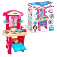 Игрушечная кухня Technok Toys 3039 с посудой, пластмассовая