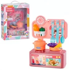 Игрушечная кухня BabyToys 599-2 с плитой и посудой