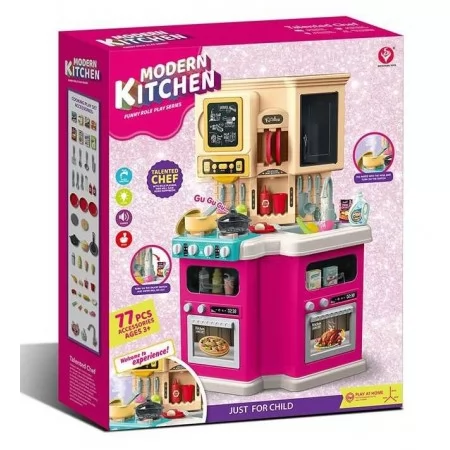 Игрушечная кухня BabyToys 922-165 пластиковая для девочек