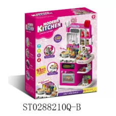 Кухня 922-183 44,5-24-в92см, плита, мойка-льющаяся вода(механ), пар, звук, свет, посуда, продукты, 95пр, на бат-ке, в кор-ке Кухня 922-183 44,5-24-в92см, плита, мойка-льющаяся вода(механ), пар, звук, свет, посуда, продукты, 95пр, на бат-ке, в кор-ке