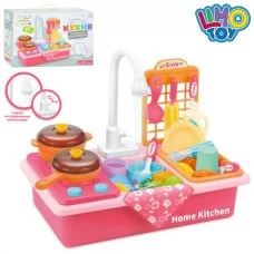 Кухня WD-Y41 мийка (ллється вода), 39,5-24,5-34см, плита, посуд, продукти, 29предм, на бат-ці, в кор-ці Кухня WD-Y41 мийка (ллється вода), 39,5-24,5-34см, плита, посуд, продукти, 29предм, на бат-ці, в кор-ці