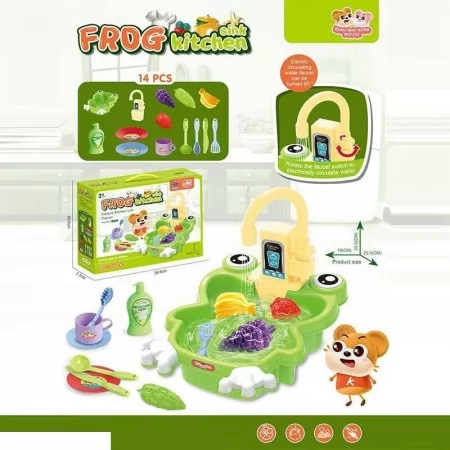 Детская кухня BabyToys 2016-182 пластиковая для девочек