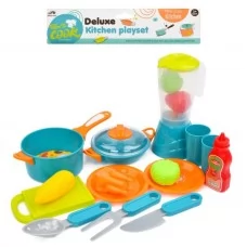 Игровой набор посуды BabyToys 523D с блендером и кастрюлей Игровой набор посуды BabyToys 523D с блендером и кастрюлей