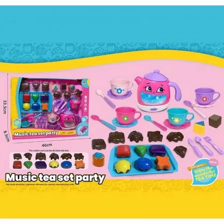 Детская посудка BabyToys 3222 A разноцветная пластиковая