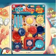 Детская посудка BabyToys 7600 набор 14 предметов Детская посудка BabyToys 7600 набор 14 предметов