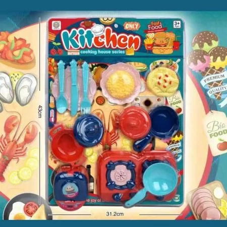 Дитячий посуд BabyToys 7600 набір 14 предметів
