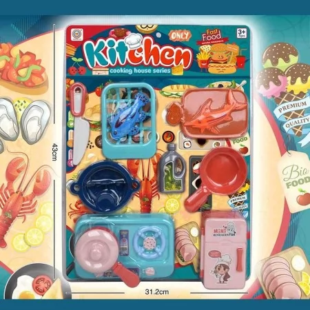 Детская посудка BabyToys 7601 из 11 элементов
