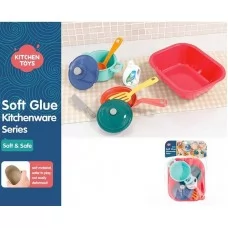 Детская посудка BabyToys HG 9040 набор 9 предметов Детская посудка BabyToys HG 9040 набор 9 предметов