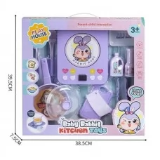 Детская посуда BabyToys HY 22-1, 11 предметов, с плитой