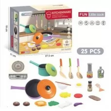 Дитячий посуд BabyToys KT 26 пластиковий для дівчаток