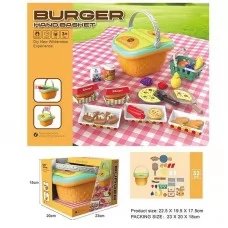 Набор продуктов BabyToys 20 V 09, 32 элемента с корзинкой Набор продуктов BabyToys 20 V 09, 32 элемента с корзинкой