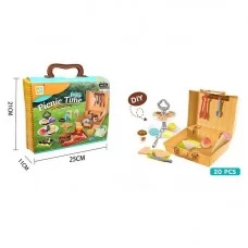 Набір дитячих продуктів BabyToys 699-92, 20 елементів з підставкою