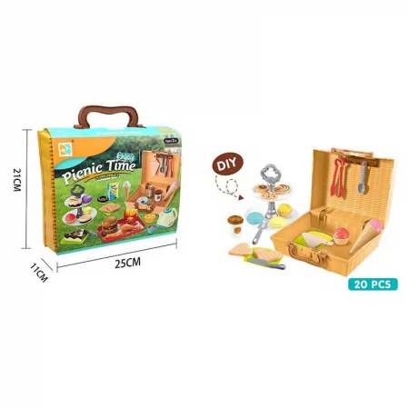 Набор детских продуктов BabyToys 699-92, 20 элементов с подставкой