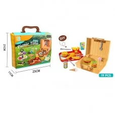 Конструктор бургера BabyToys 699-93, 19 элементов, пластик