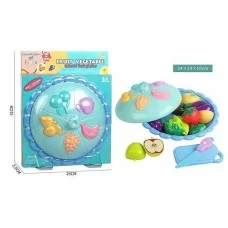 Игрушечный набор продуктов BabyToys с ножом и доской на магнитах
